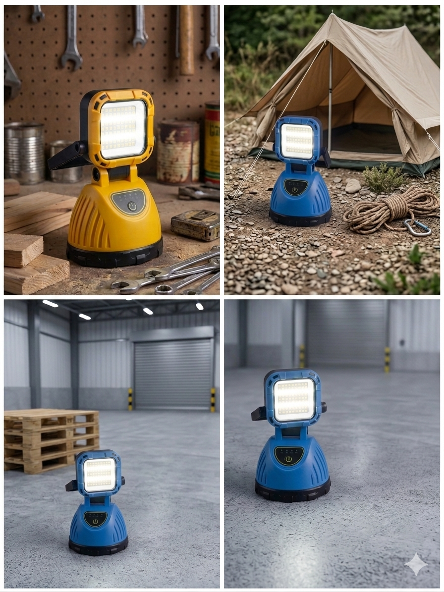 Linterna Para Camping Carga Solar Y Usb